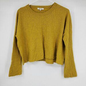 Madewell Women's Relaxed Fit Long‎ Sleeved Boxy Crewneck Sweater Shirt Small